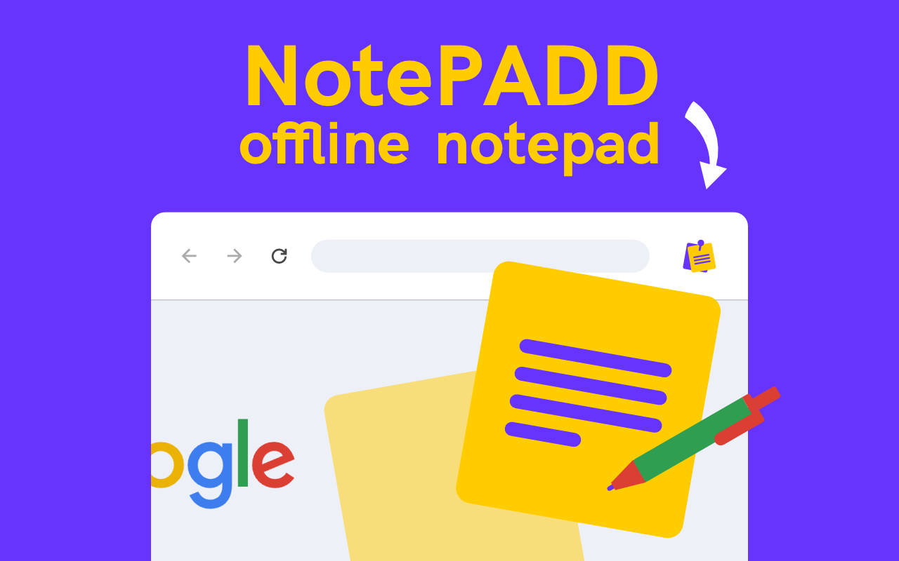 NotePADD - Offline Notepad Banner